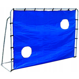 Metalowa bramka piłkarska i tarczą strzelecką 215x152x76cm