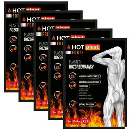 Zestaw HOT Plast Forte Plaster rozgrzewający 12 x