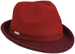 Kapelusz z Sukna Welnianego Sabetha by Seeberger, bordowy,