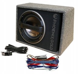Phoenix Gold Z18AB Subwoofer aktywny pod radio Okablowanie