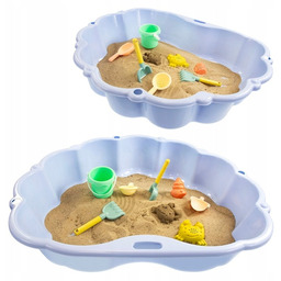 MOCHTOYS PIASKOWNICA MUSZELKA DLA DZIECI OGRODOWA DO PIASKU