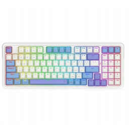 Klawiatura mechaniczna Redragon K664WBP-RGB-PRO Gloria Pro Biało-Niebieska