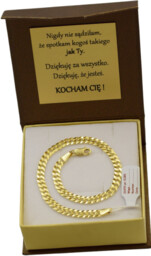 Bransoletka Złota Męska Pancerka 4,30 mm Pełna pr