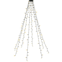 goobay 60385 LED płaszcz na drzewo z pierścieniem/choinką,