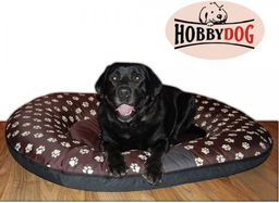 XXL Legowisko Ponton - Brązowe w łapki