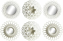 DKD Home Decor Zestaw lusterek, standardowy