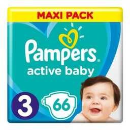 Pampers Active Baby 3 (6-10 kg), 66 szt.