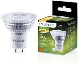 Żarówka LED GU10 8W 3000K ściemnialna biała ciepła