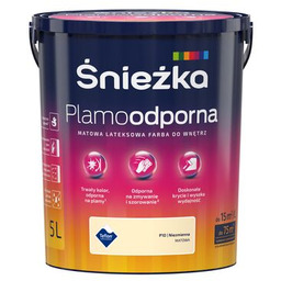 Farba lateksowa Plamoodporna niezmienna P10 5 l Śnieżka