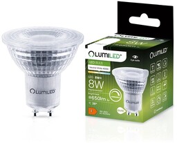 Żarówka LED GU10 8W 4000K ściemnialna biała neutralna