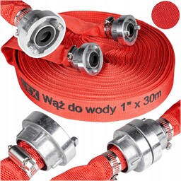 Wąż Strażacki 1"30m do pompy wody szamba Mocny
