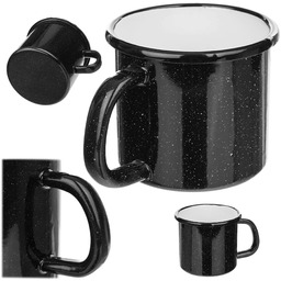 Kubek emaliowany Scerni 800 ml czarny