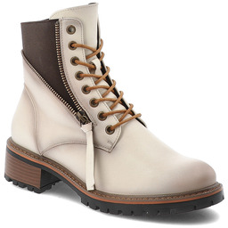 Vinceza Beżowe Botki Stylowe Buty Damskie