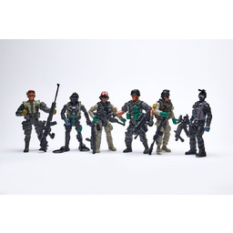 Figurki Swat Żołnierze 6 Szt Armia Ruchome Figurki