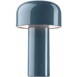 FLOS Lampa stołowa design Bellhop, możliwość ściemniania, niebieski,