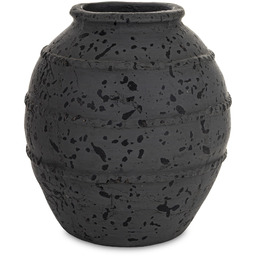Wazon osłonka ceramiczna czarna 24x19x19 183297