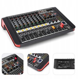 Powermikser estradowy 400W 8 Kanałów Bt Usb Xlr