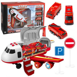 Zestaw Samolot Rozkładany Transporter Straż Pożarna z 3