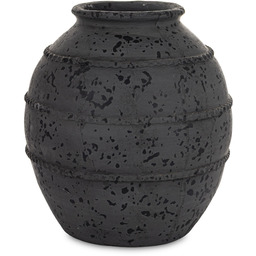 Wazon osłonka ceramiczna czarna 32x26x26 183296