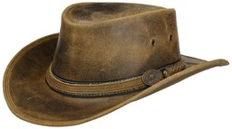 Kapelusz Western Irving Cowhide by Scippis, brązowy, cm