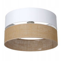 Abażur Klosz Do Lampy Jutowy Biały 40 CM
