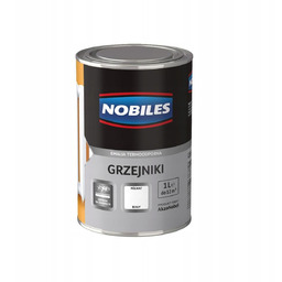 NOBILES FARBA DO GRZEJNIKÓW BIAŁY PÓŁMAT 1L