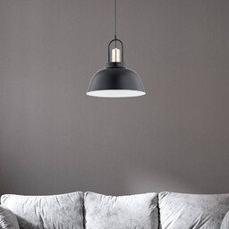 Lampa wisząca Mirave Alfa, możliwość ściemniania, czarny, salon