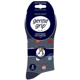 Gentle Grip 3PACK, skarpety damskie bezuciskowe s HERITAGE