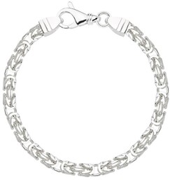 Srebrna Bransoletka Splot Królewski 4,20 mm Kwadratowy pr