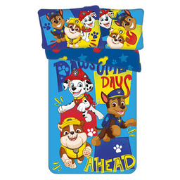 Jerry Fabrics Pościel bawełniana 100x135 Psi Patrol niebieska