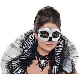 amscan 841323-55 - (Box6) czarna i kostna wenecka