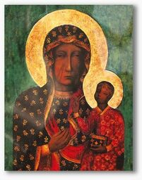 Matka Boska Częstochowska, nowoczesny obraz religijny plexi