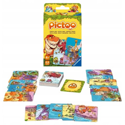 Ravensburger Pictoo Dino Gra Karciana Karcianka Z Dinozaurami