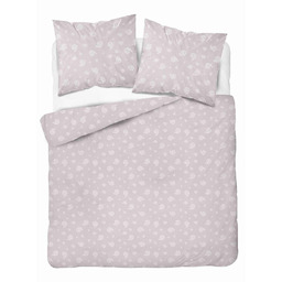 Detexpol Pościel flanelowa 160x200 paisley na pudrowym różu