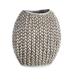 Eurofirany Wazon dekoracyjny 18x12x20 Moli 1 srebrny 01