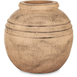 Wazon osłonka wykonana z terakoty brąz 27x25x25 wew.11cm