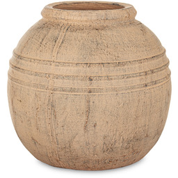 Wazon osłonka wykonana z terakoty brąz 27x25x25 wew.11cm