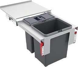 Franke Sorter Garbo 45-2 kosz na śmieci, szary,