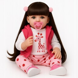 Lalka typ Reborn Lalka Realistyczna Vinil Miękka Smoczek