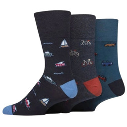 Gentle Grip 3 PARY Bezuciskowych męskich skarpetek