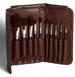 Inglot Brush Set Chocolate Zestaw 10 pędzli Etui