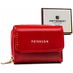 Portfel damski Peterson PTN 011-F czerwony