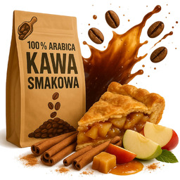 Kawa smakowa szarlotka jabłko cynamon ciasto 250 g