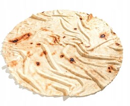 Duży Koc Tortilla Burrito 180CM Okrągły Narzuta