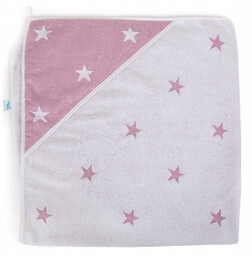 Ręcznik okrycie kąpielowe Stars Pink Melange 100x100 Ceba