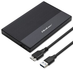 Qoltec M.2 SATA SSD microUSB 3.0 Czarna