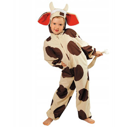 Strój Krowa Brązowa 110/116 Krówka Rogi Bal