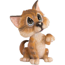 Little Paws Bursztynowy imbirowy pręgowany kot figurka