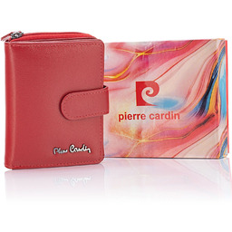 Portfelik damski skórzany Pierre Cardin TILAK155 czerwony