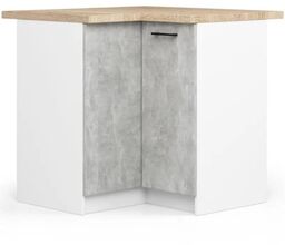 Szafka do kuchni, narożna, z blatem, KLARA, 90x46x85